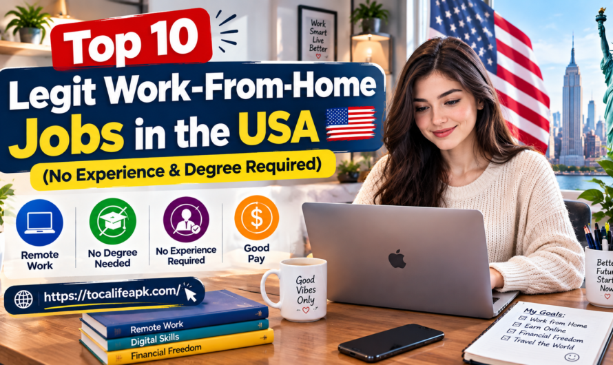 Top 10 Legit Work-From-Home Jobs in the USA (No Experience & Degree Required)