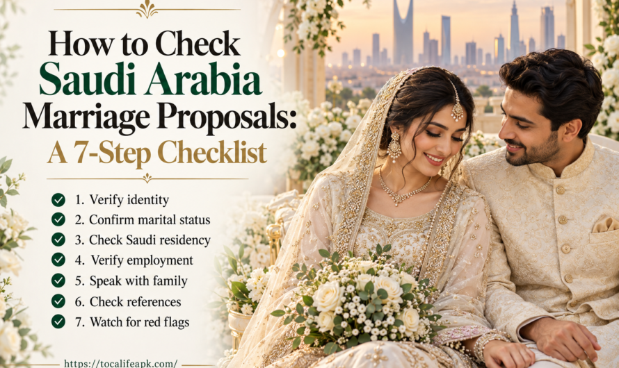 How to Check Saudi Arabia Marriage Proposals: A 7-Step Checklist
